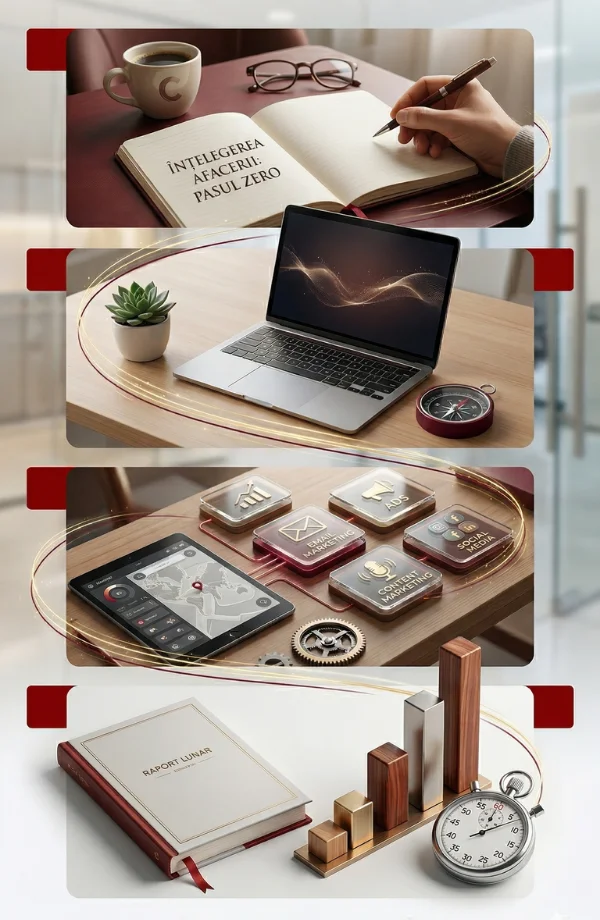 pasi colaborare agentie marketing